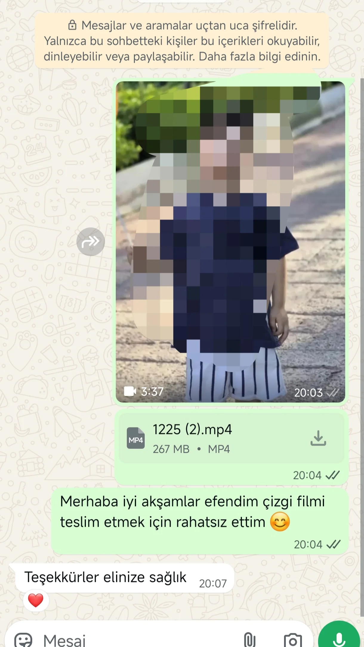 Müşteri WhatsApp mesajı 3
