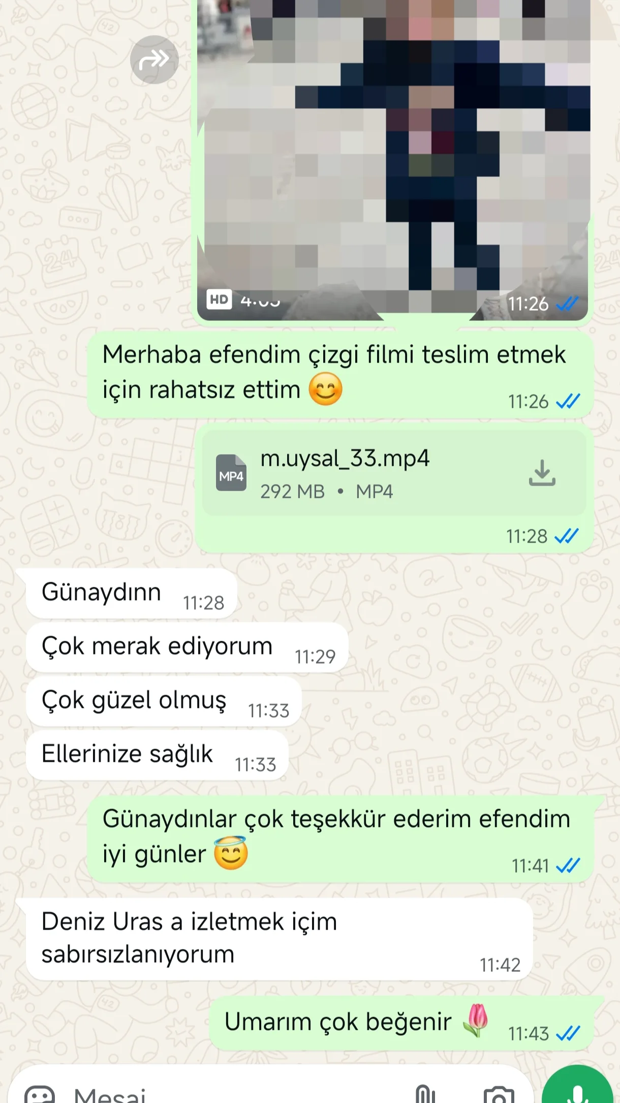 Müşteri WhatsApp mesajı 2